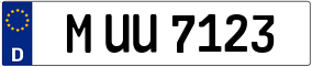 Trailer License Plate
